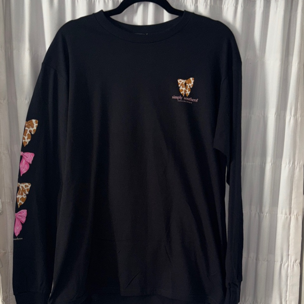 Simply Southern Black Crew Neck Tee